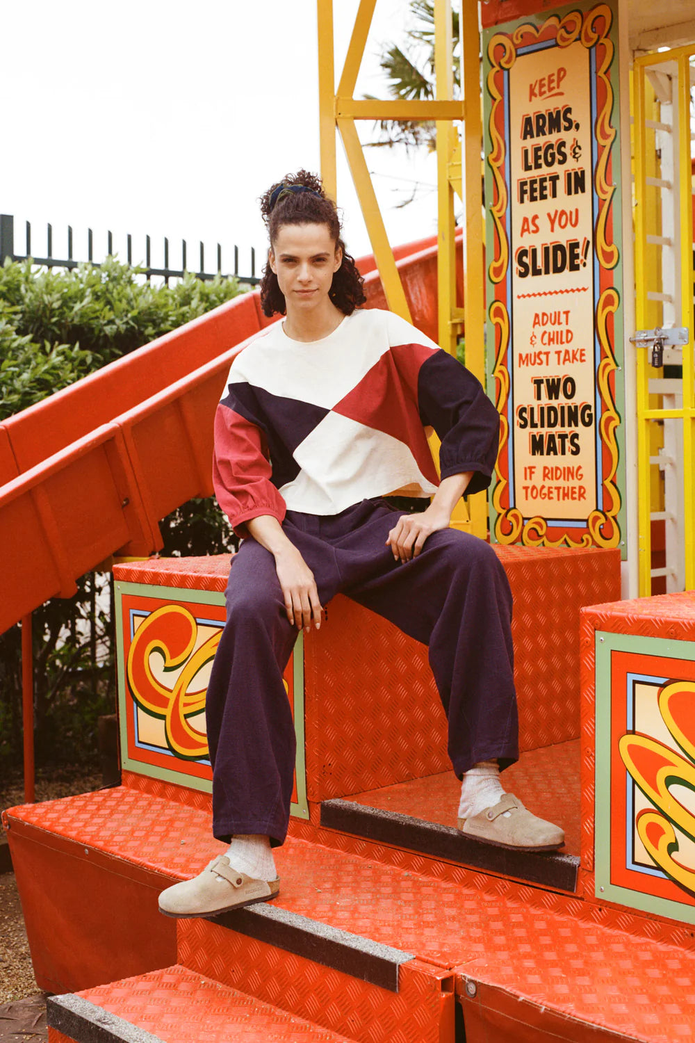 L.F. Markey Alto Top // Ecru Patchwork