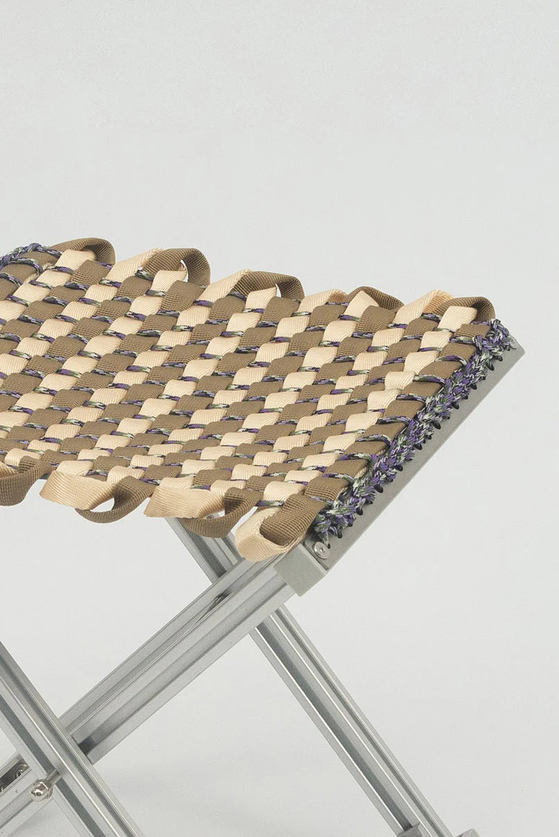 Tanchen Mazha Stool // Cream & Tan