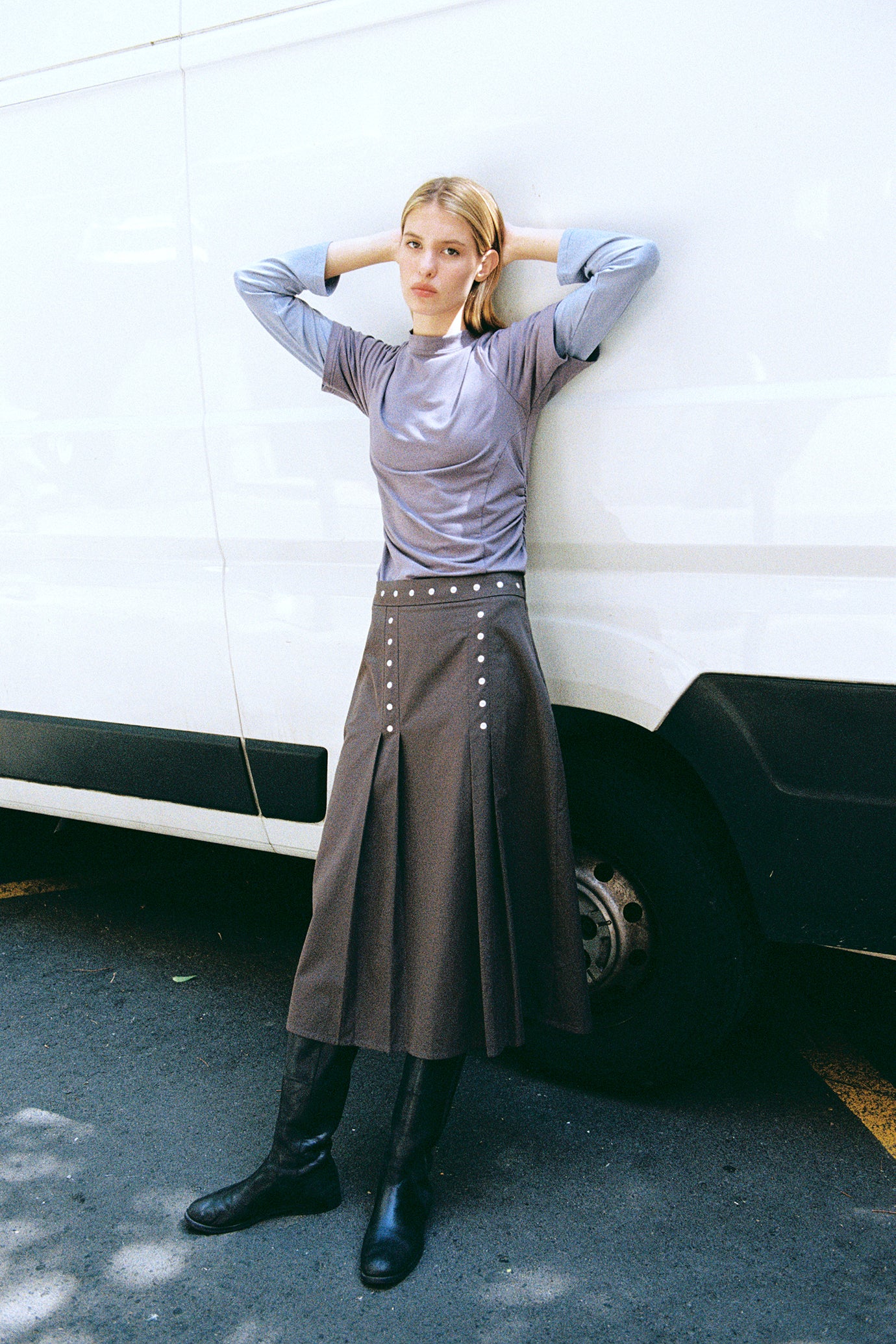 Muse Fenn Skirt // Slate