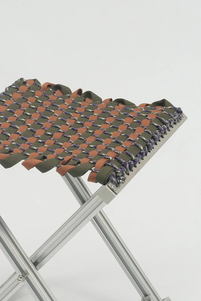 Tanchen Mazha Stool //  Chestnut & Forest