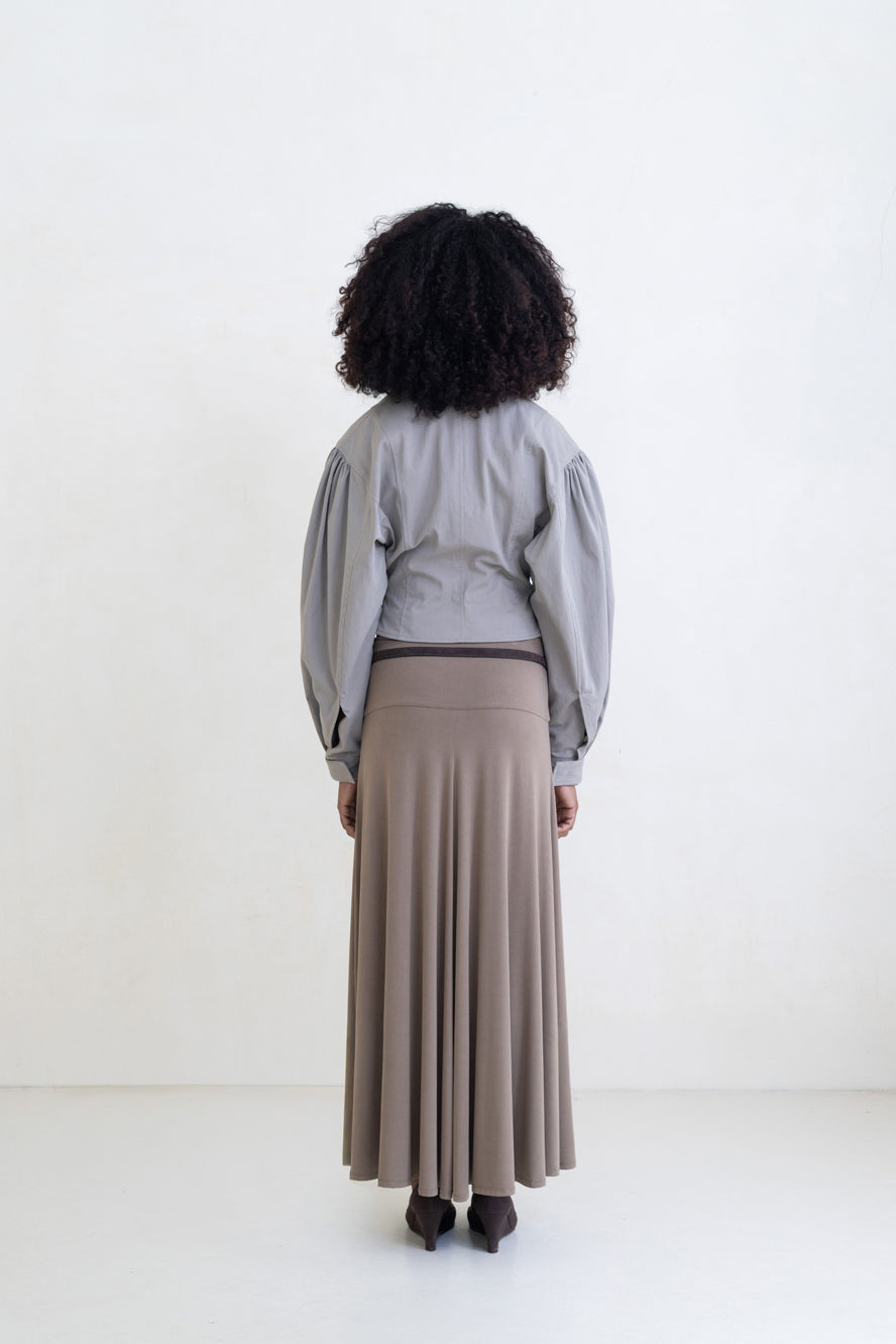 Belle Anna Globo Jacket // Light Grey