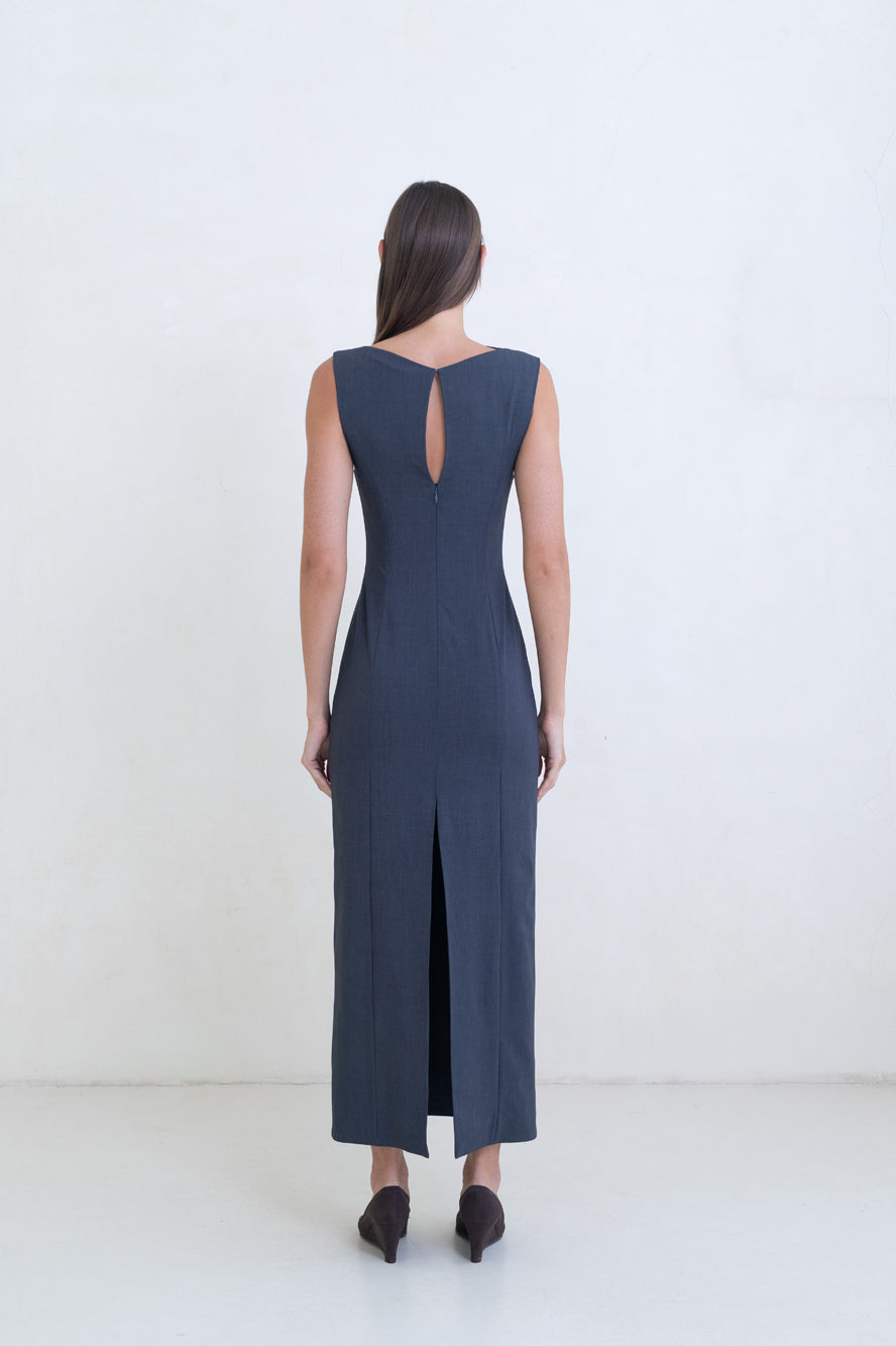 Belle Anna Sculptura Dress // Charcoal