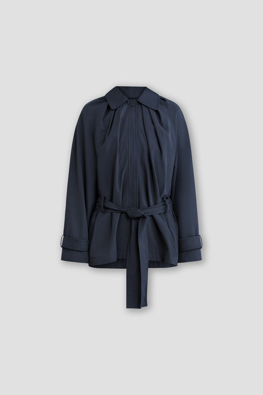 Belle Anna Laurel Trench Mini  // Charcoal