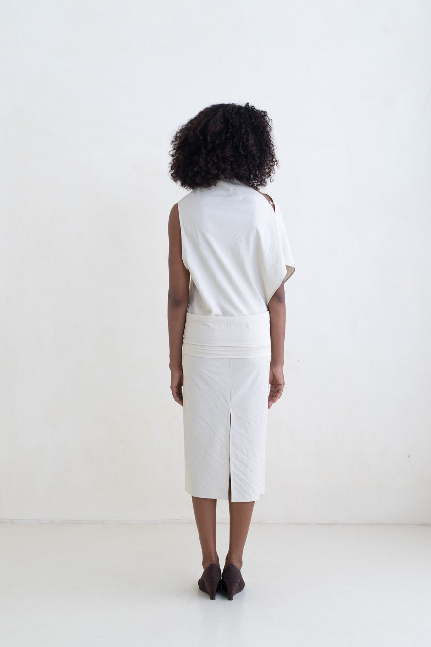 Belle Anna Reverie Midi Dress // Beige