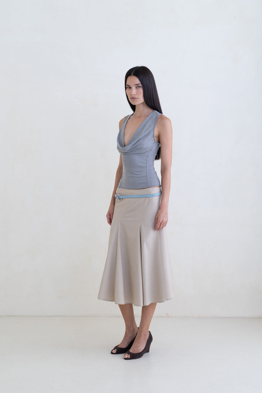 Belle Anna Fall Top // Grey