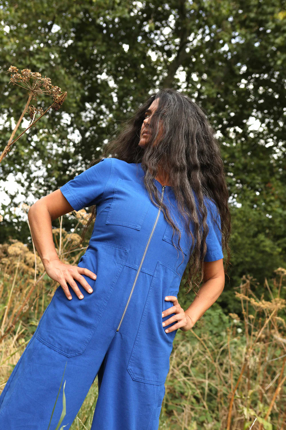 L.F. Markey Felix Boilersuit // Cobalt