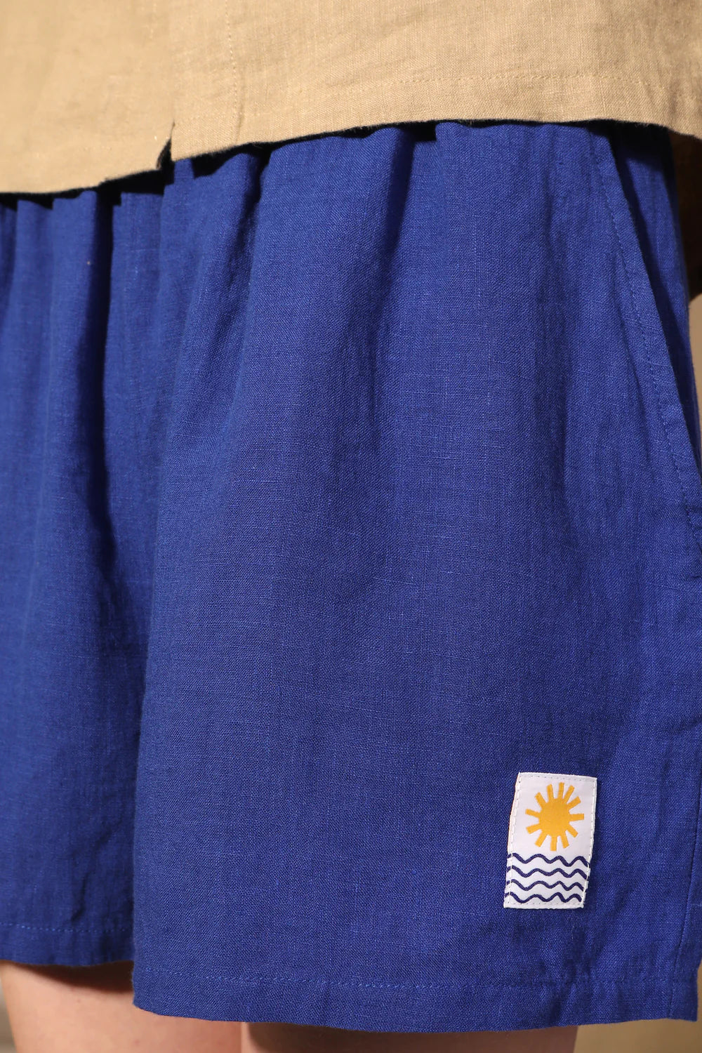 L. F. Markey Basic Linen Shorts // Cobalt