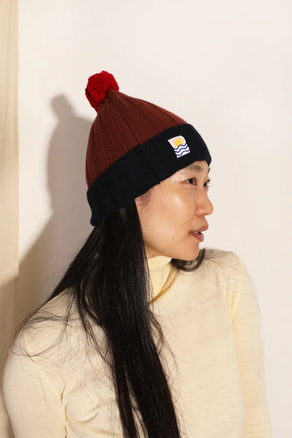 L.F. Markey Pom Pom Beanie // Fawn Multi