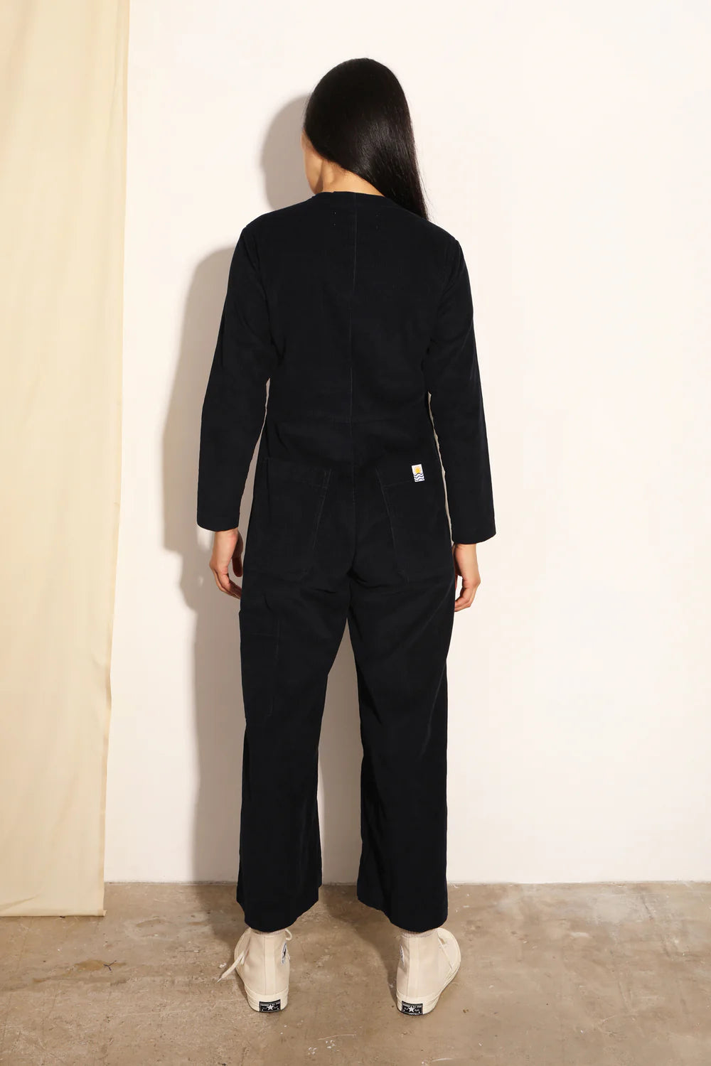 L.F. Markey Felix L/S Corduroy Boilersuit // Navy