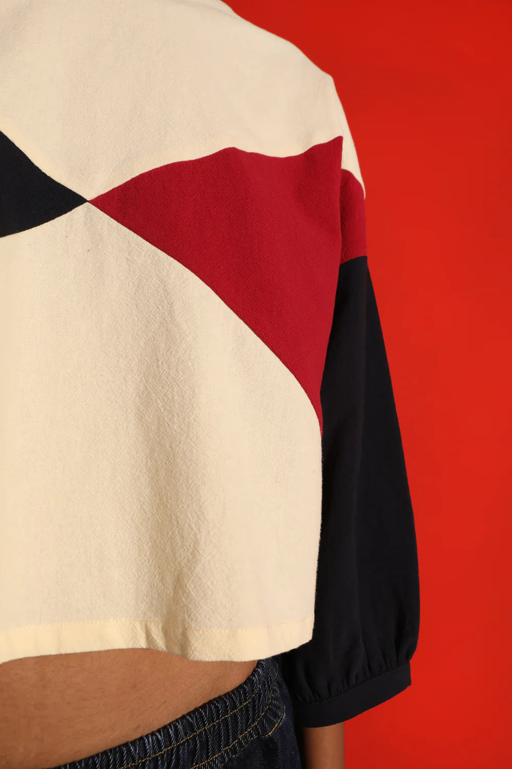 L.F. Markey Alto Top // Ecru Patchwork