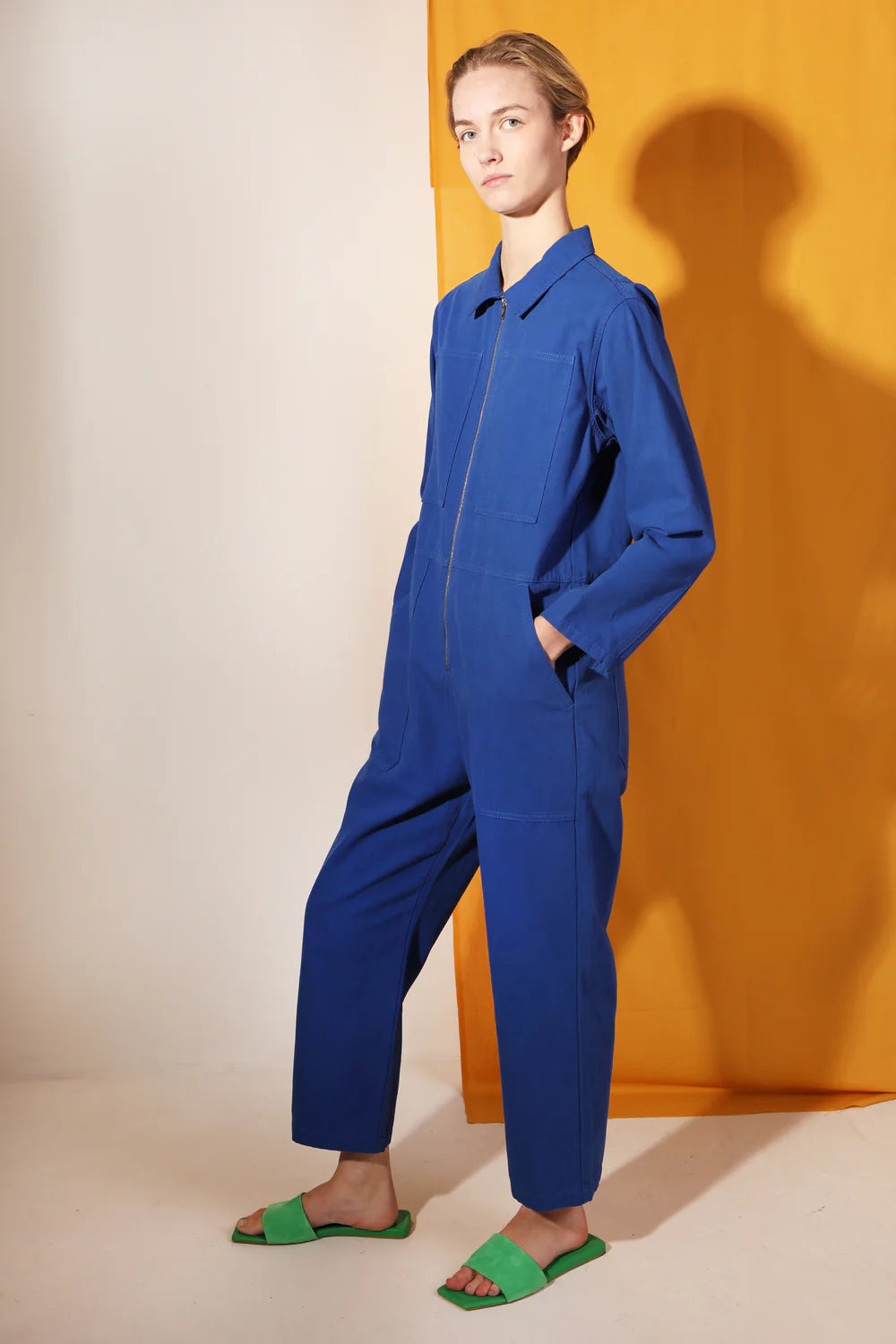 L.F. Markey Dominic Boilersuit // Cobalt Blue