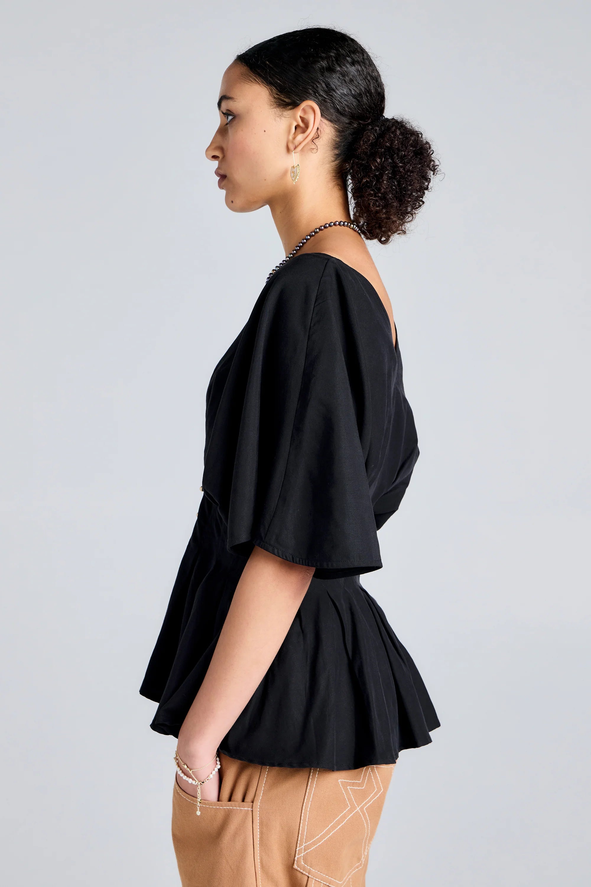 Karen Walker Florence Top // Black