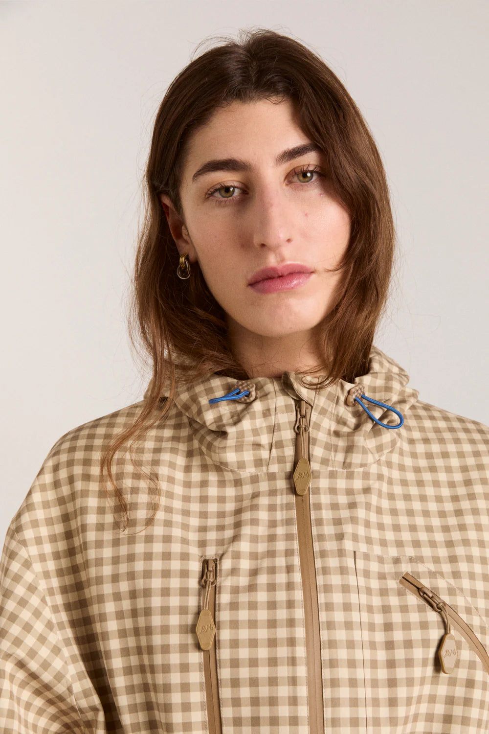 Damson Madder Matilda Raincoat // Gingham