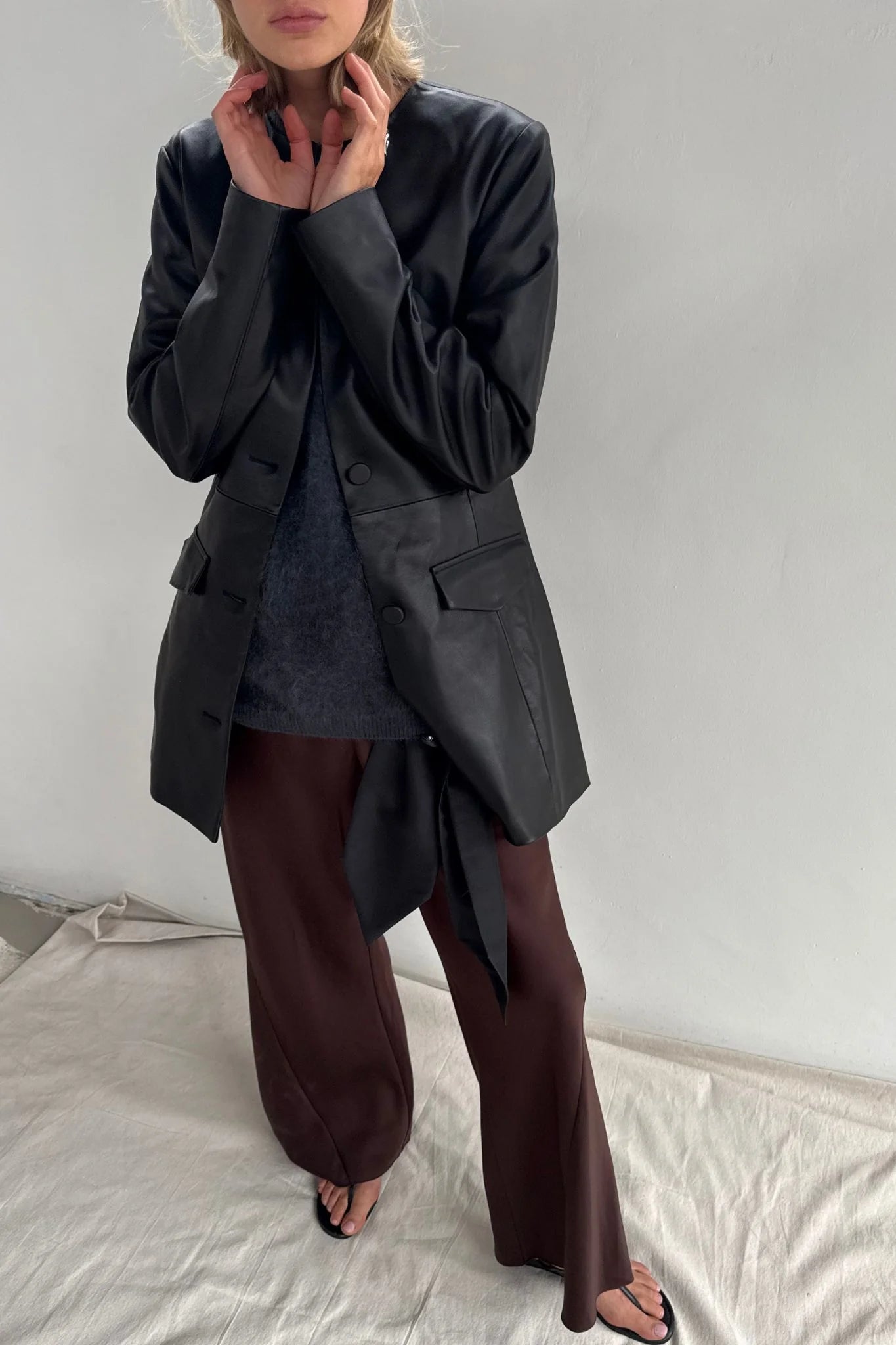 Marle Antoni Jacket // Black Leather