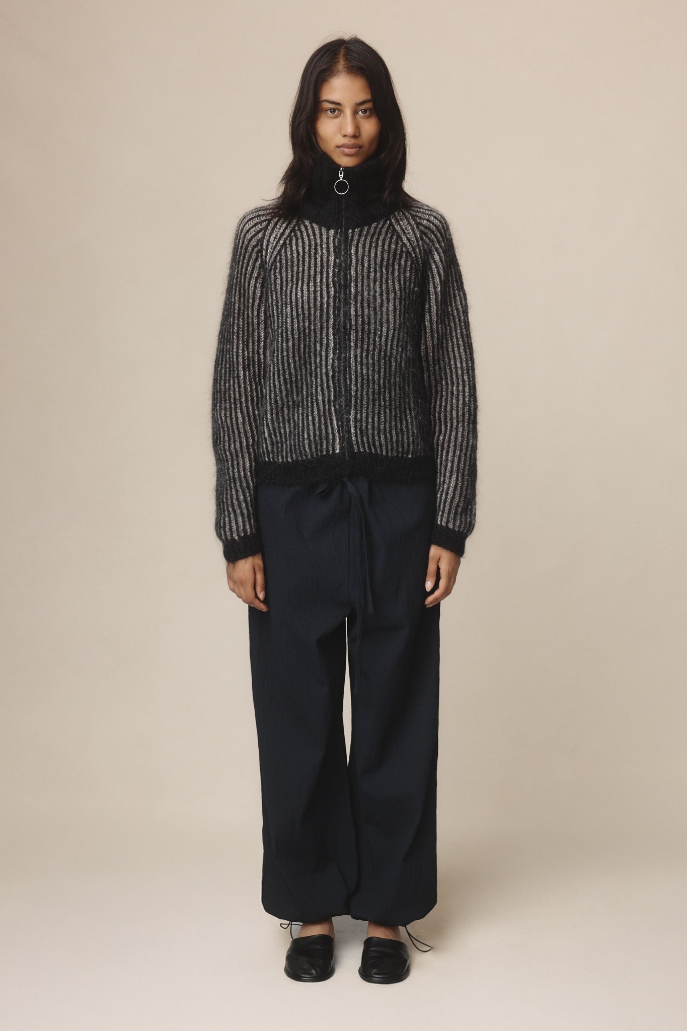 Marle Oscar Cardigan // Black, Latte
