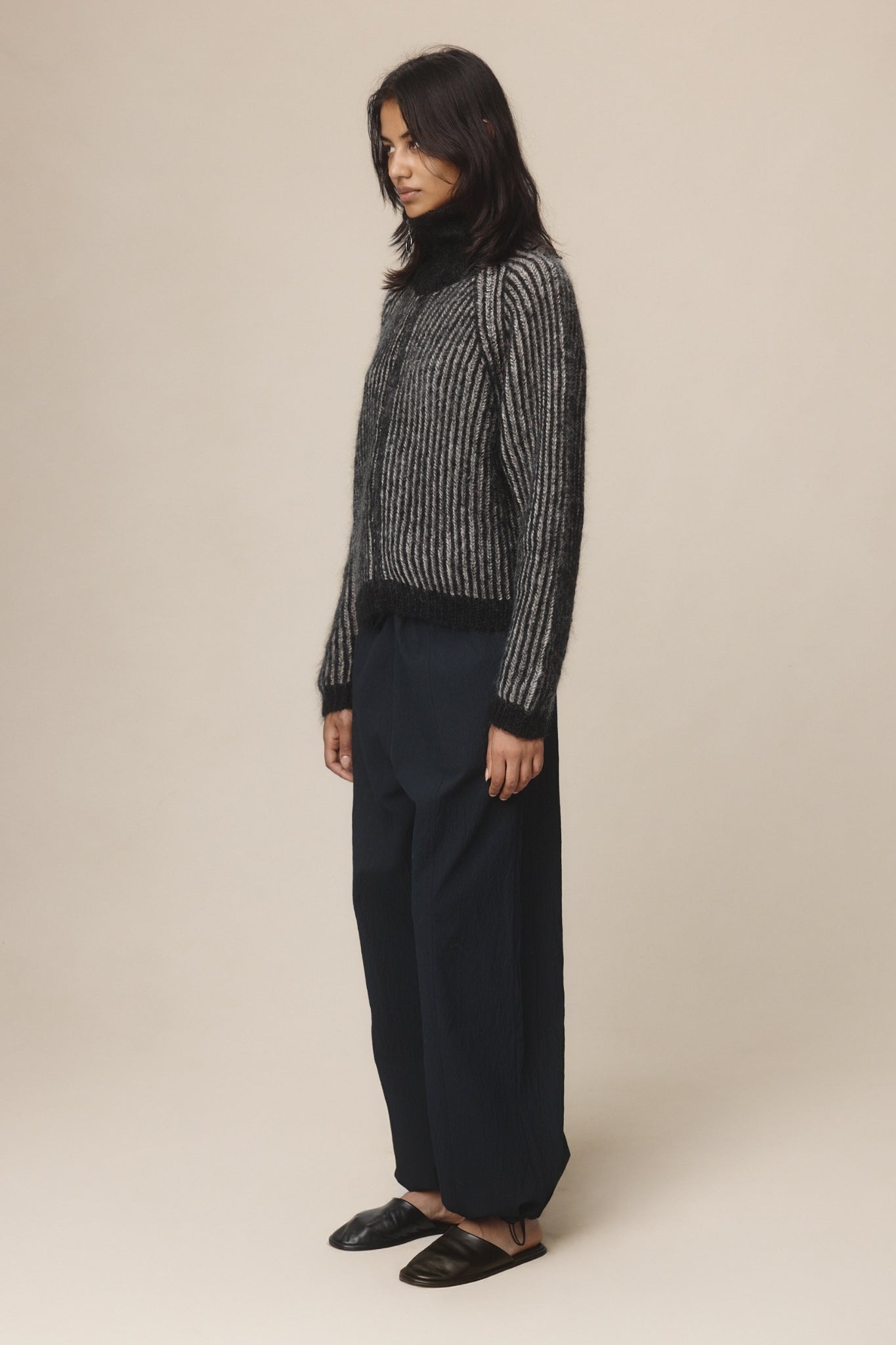 Marle Oscar Cardigan // Black, Latte