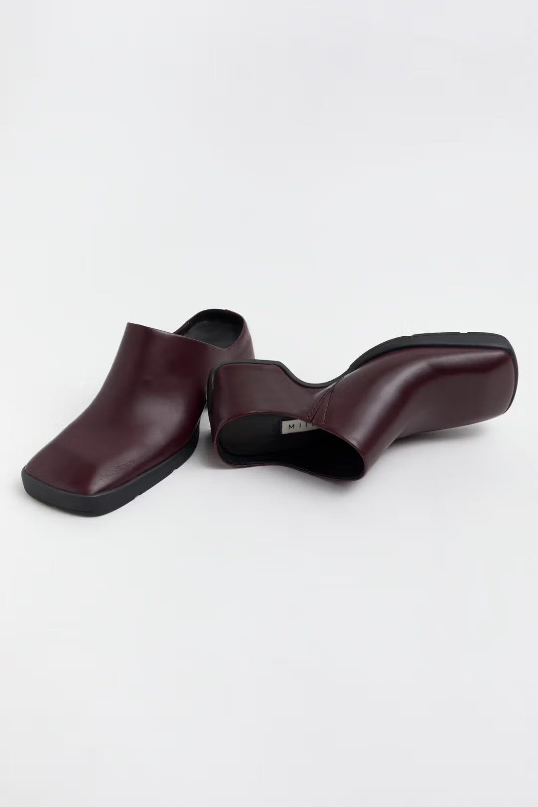 Miista Amoy Mules // Burgundy