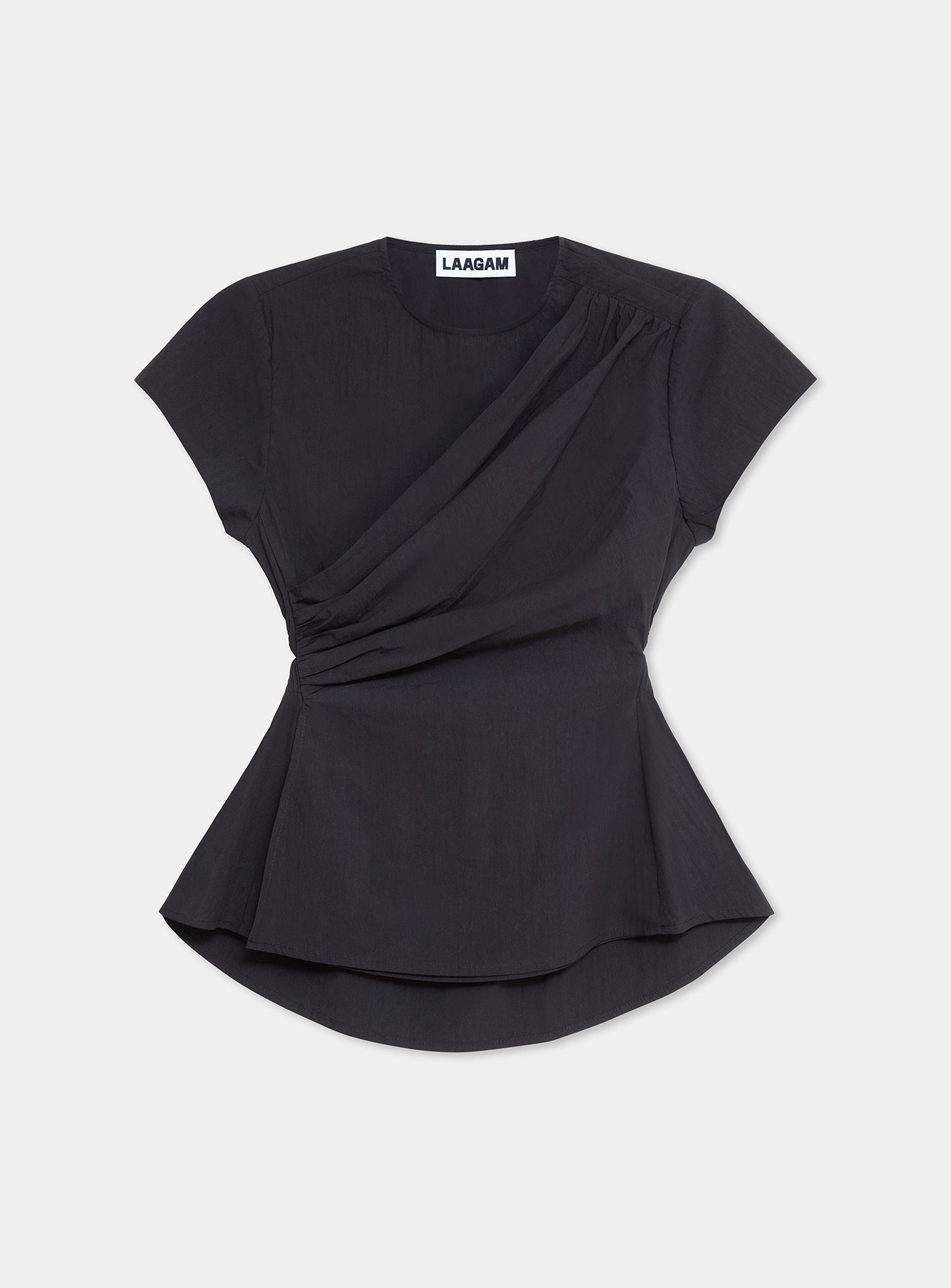 Laagam Raven Assymetrical Blouse // Black