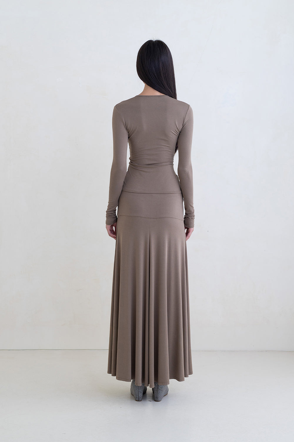 Belle Anna Rumi Skirt // Taupe