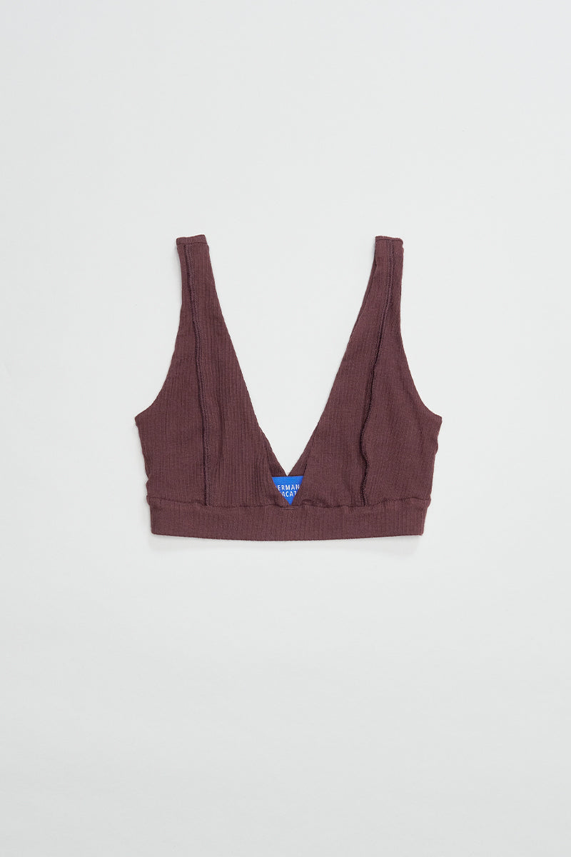 PV Segment Crop Top // Garnet