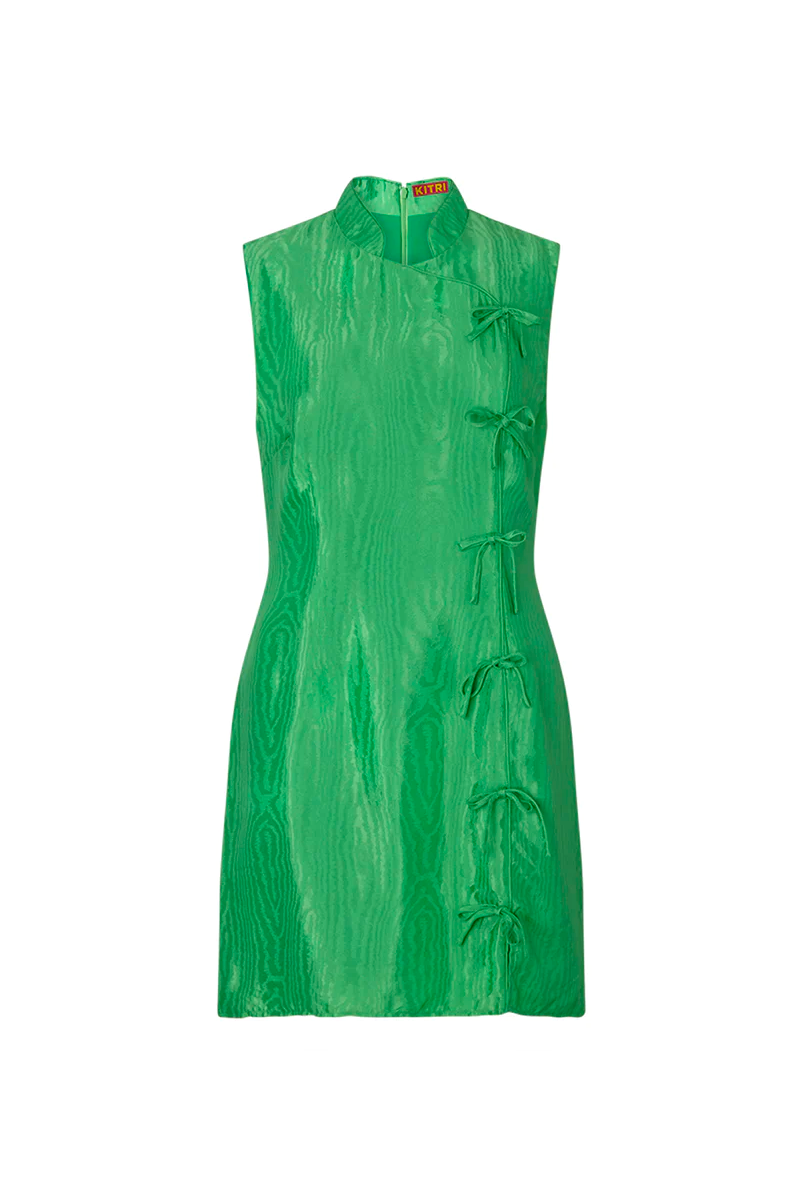 Kitri Aubrey Dress // Lime Green