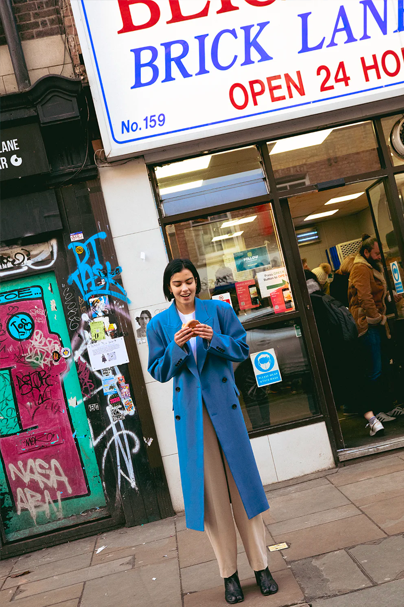 Blanca Carmen Coat // Blue
