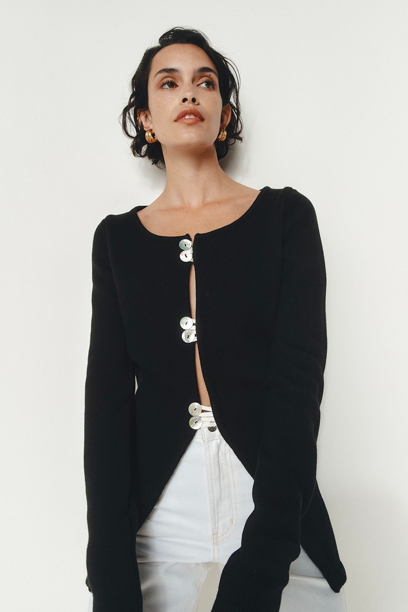 Marle Capri Cardigan // Black