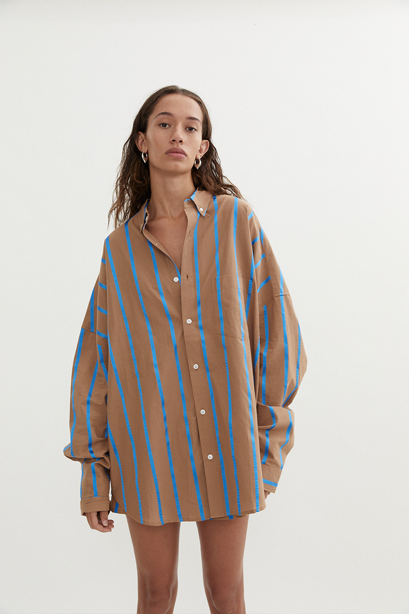 Blanca Fleur Shirt // Brown