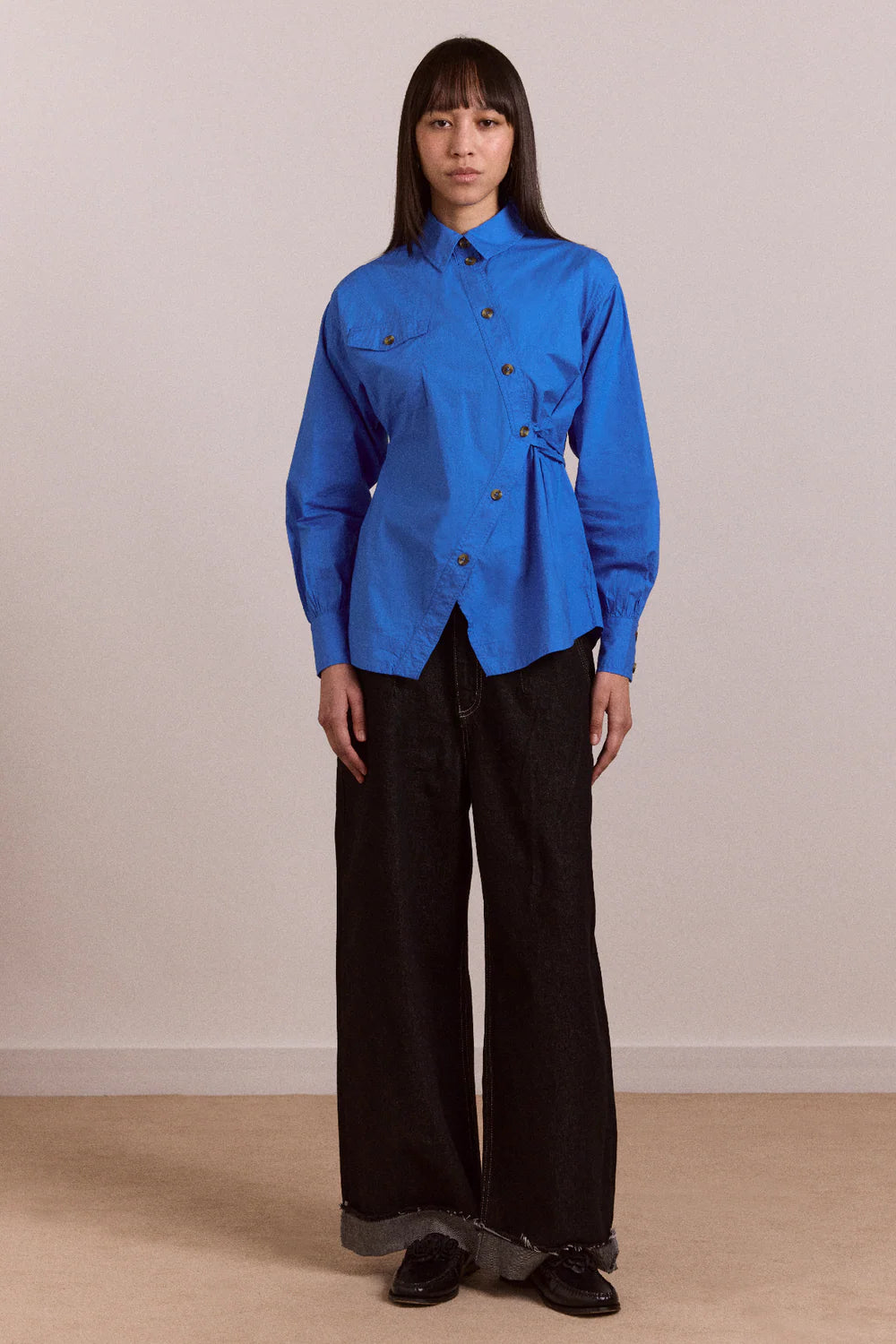 Damson Madder Lux Shirt // Blue