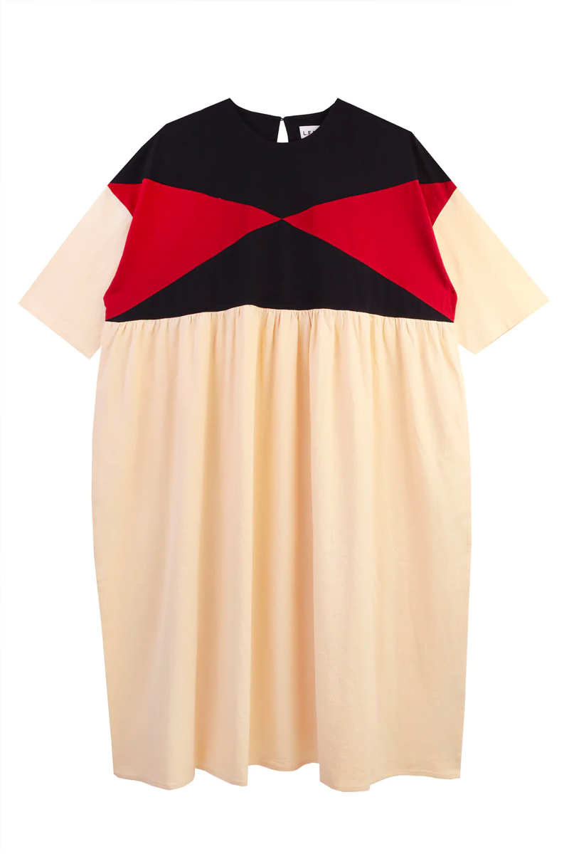 L.F. Markey Eames Dress // Ecru Patchwork