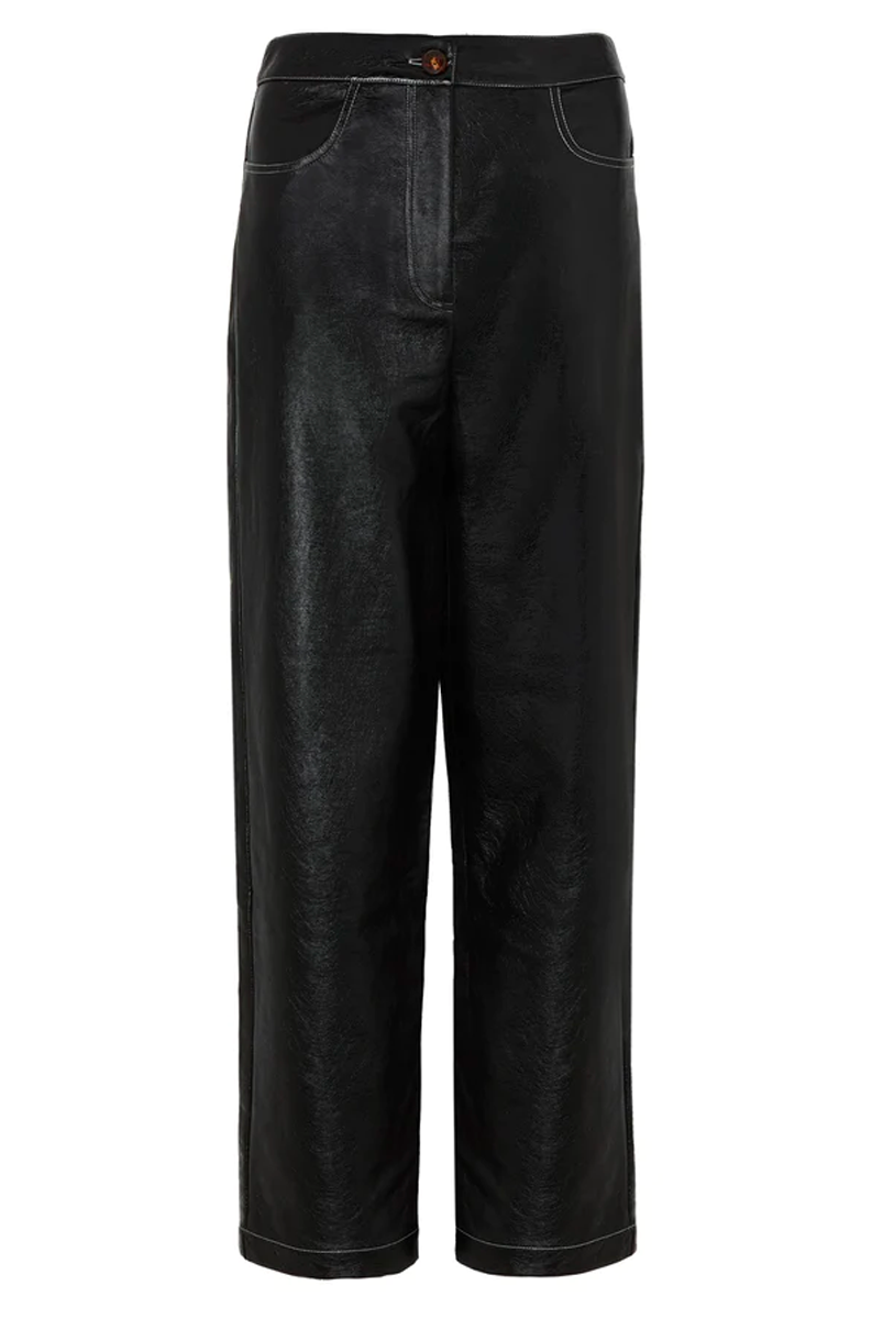 Kitri Janice Vinyl Trousers // Black