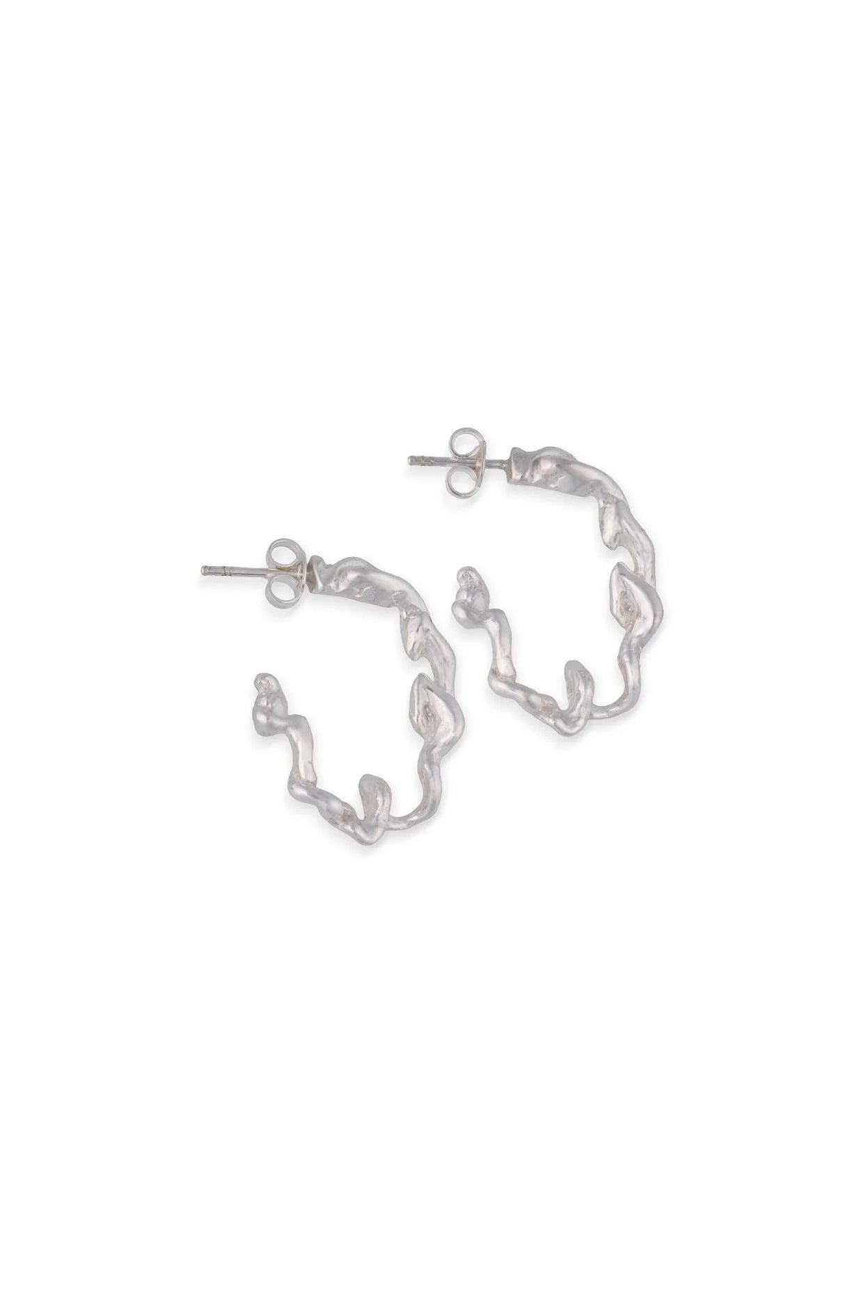 Tilda Pierrot Hoops //  Sterling Silver