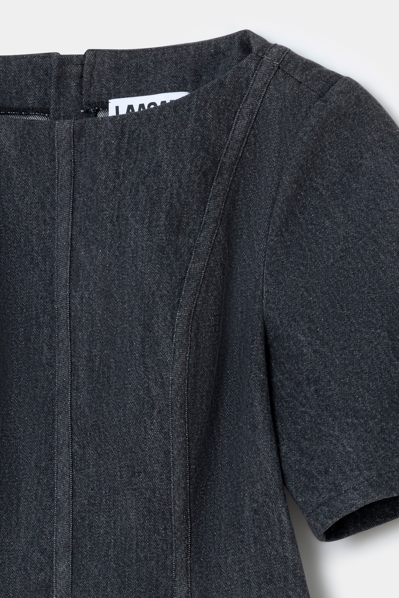 Laagam Rosette Short Dress // Grey