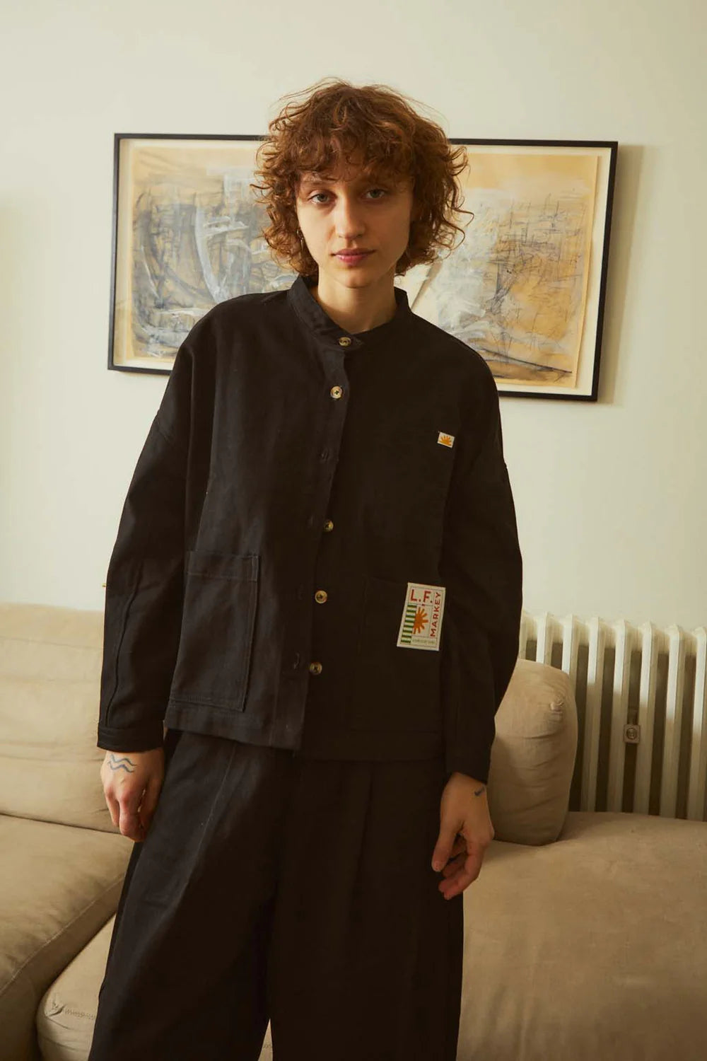 L.F. Markey Wide Chore Coat // Black