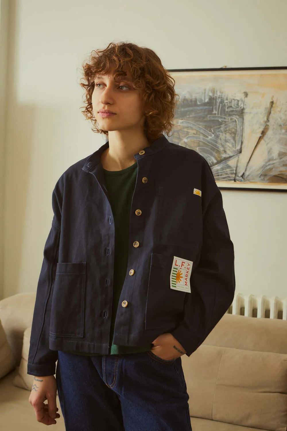 L.F. Markey Wide Chore Coat // Navy