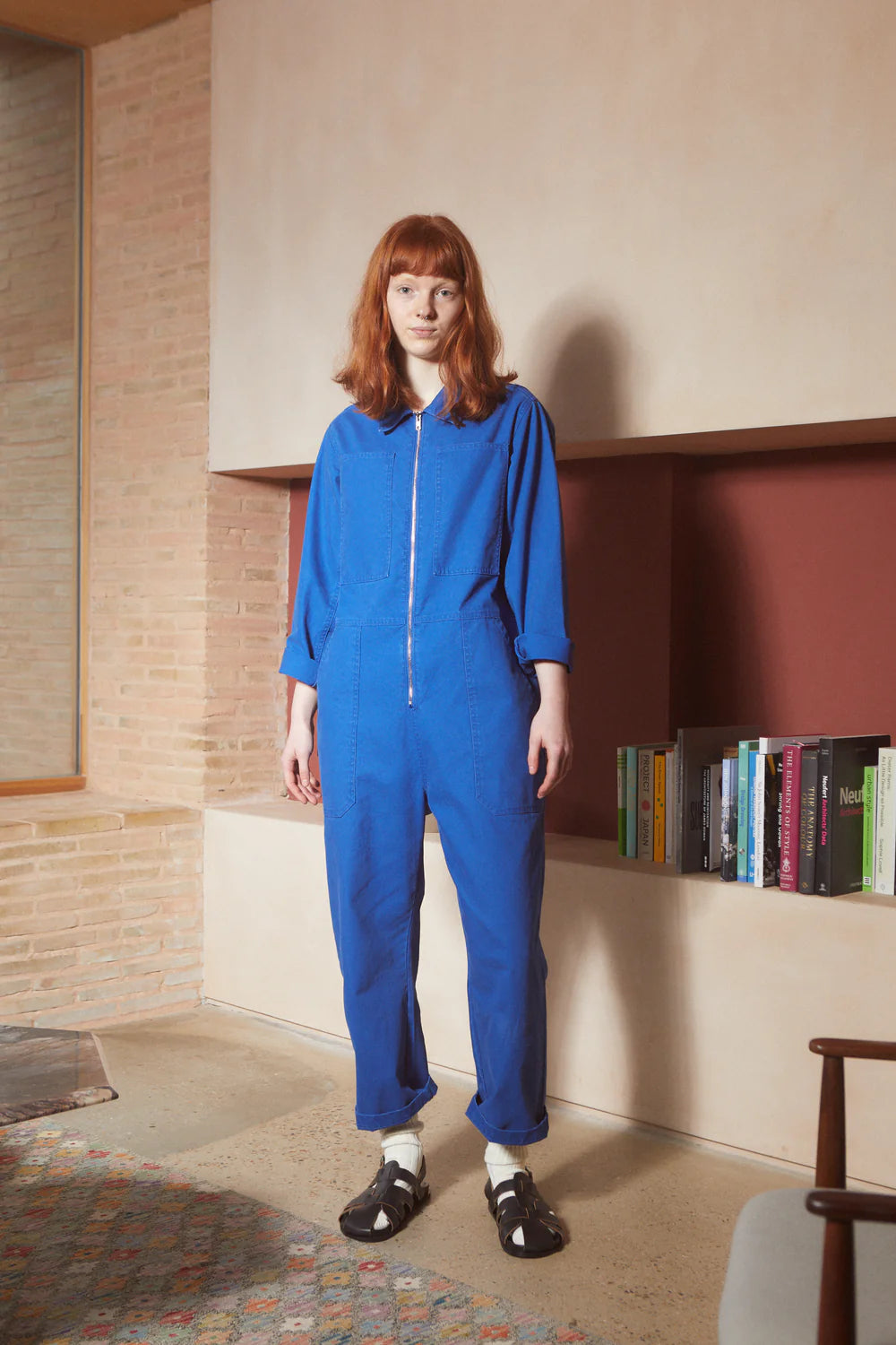 L.F. Markey Dominic Boilersuit // Cobalt Blue