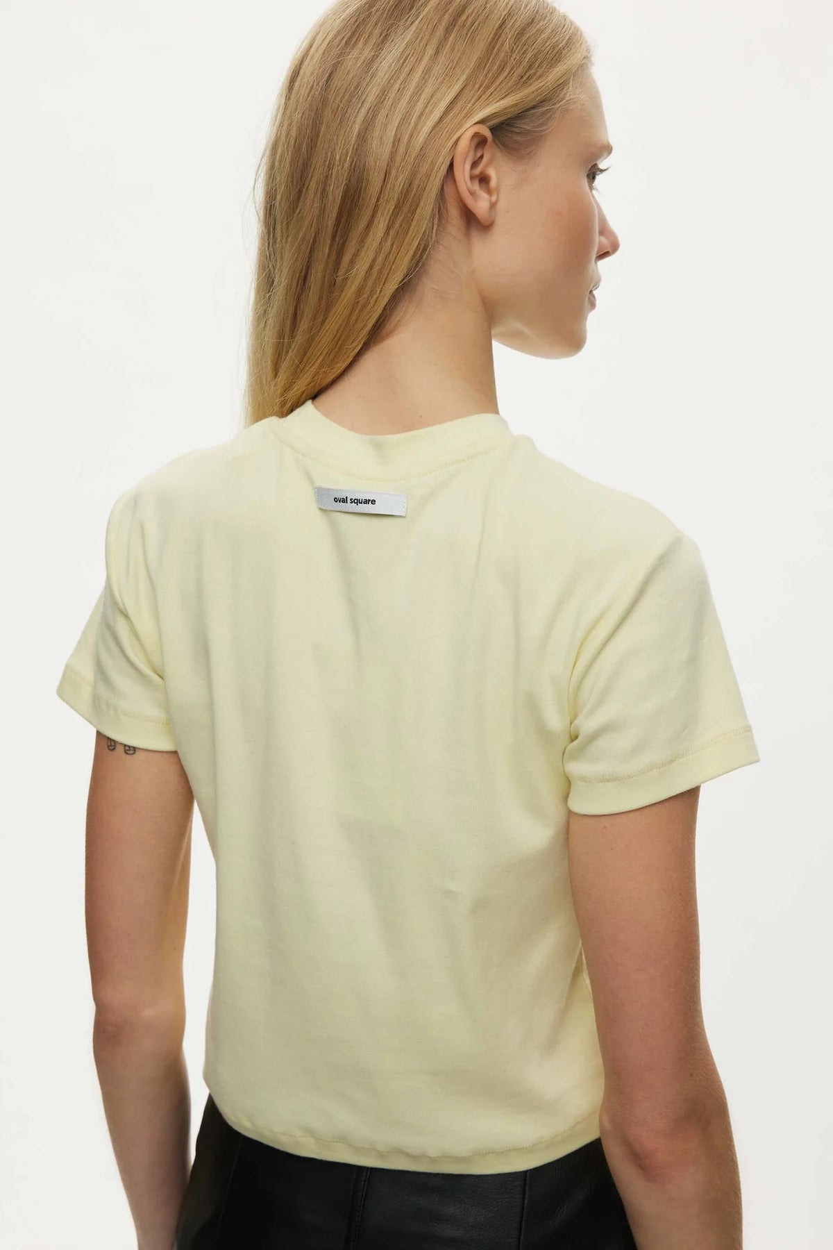 Oval Square Amy Tee // Yellow