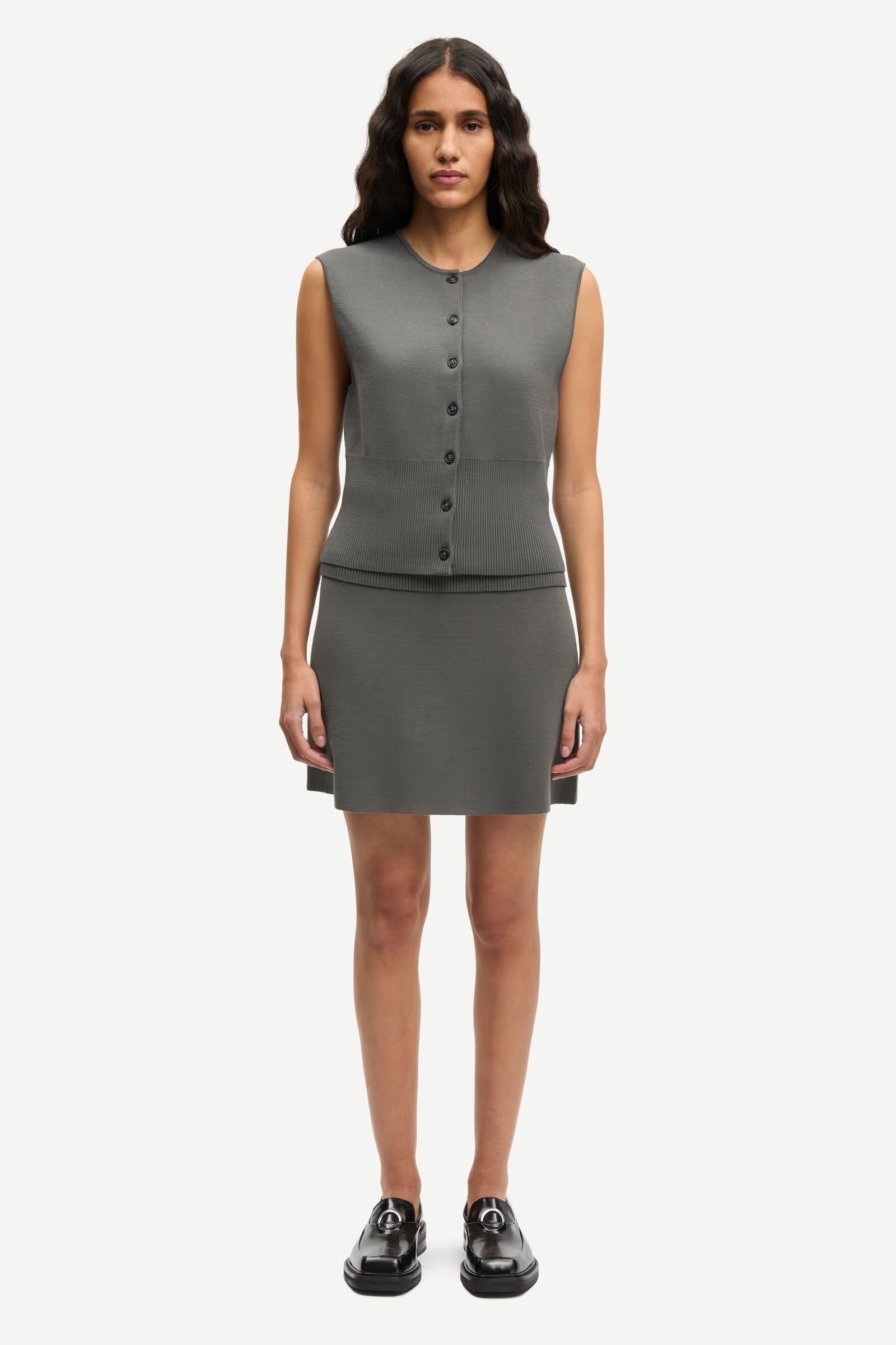 Samsøe Samsøe Saanne Top // Gunmetal