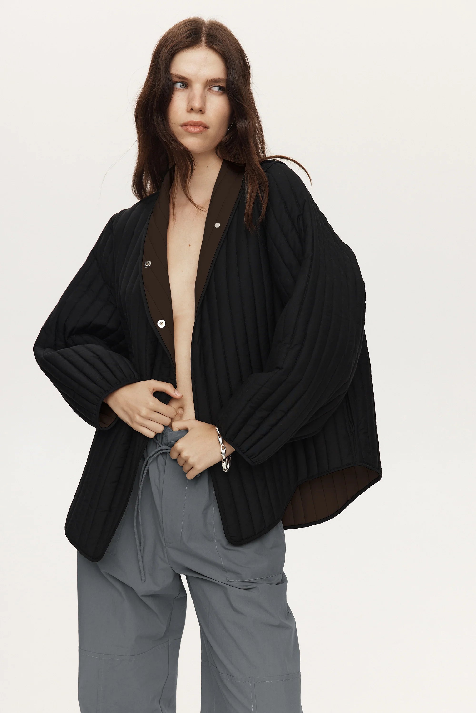 Marle Agnes Jacket  // Black / Choc