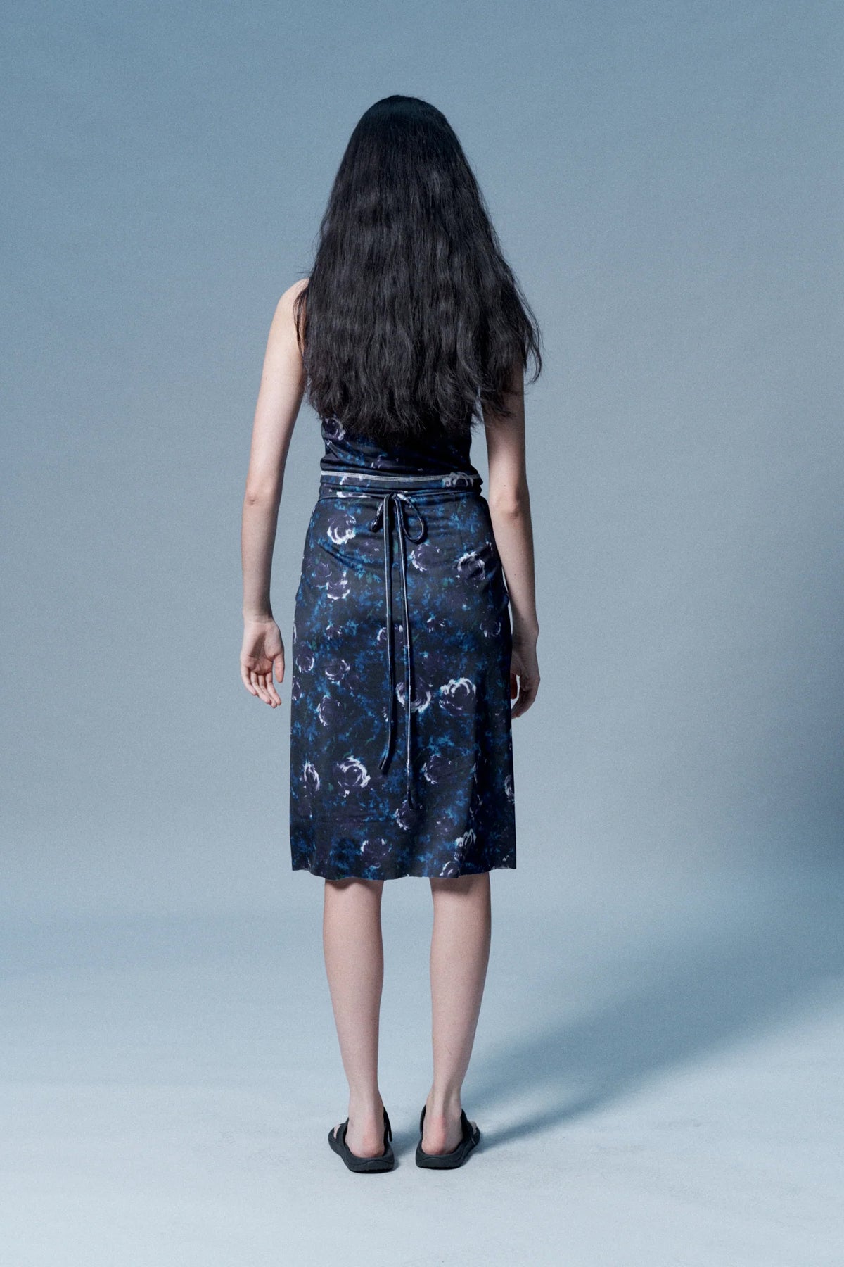 Verner Sarong Dress // Purple / Blue