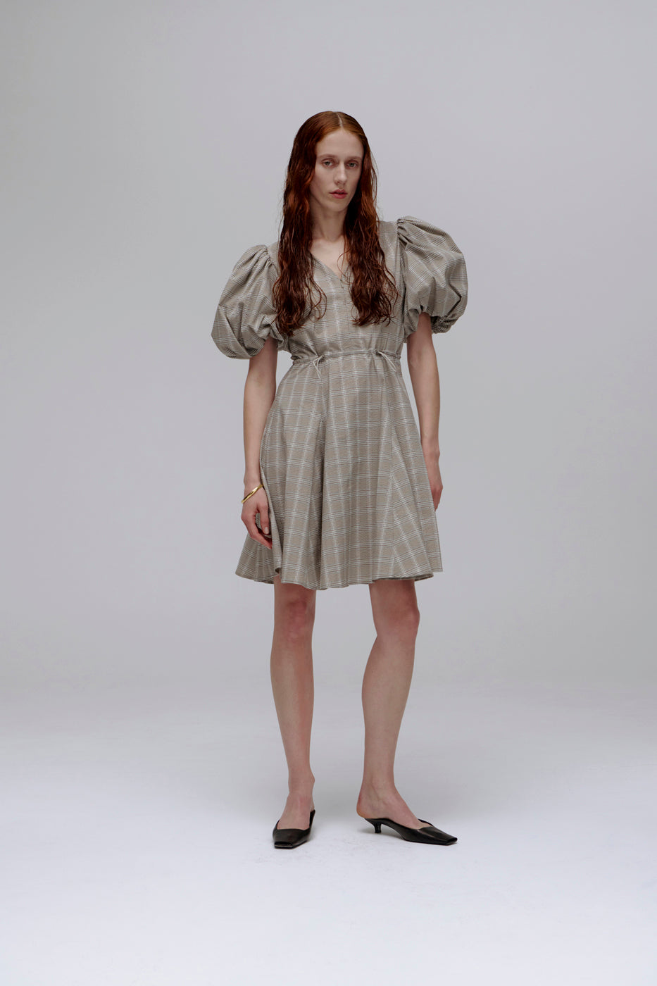 PV Subject Dress // Beige Check