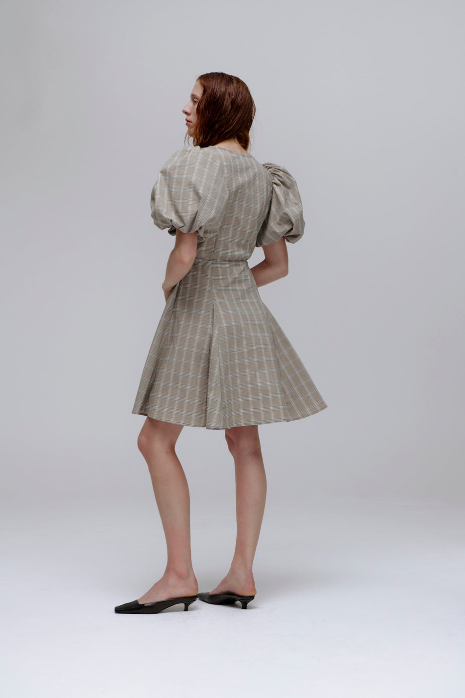 PV Subject Dress // Beige Check