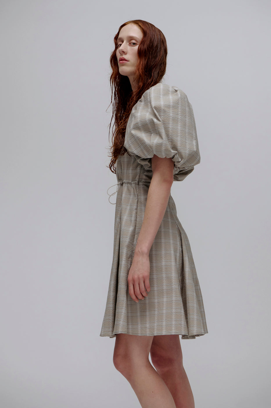 PV Subject Dress // Beige Check