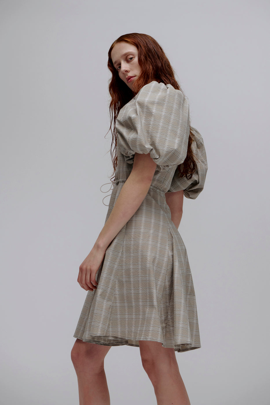 PV Subject Dress // Beige Check