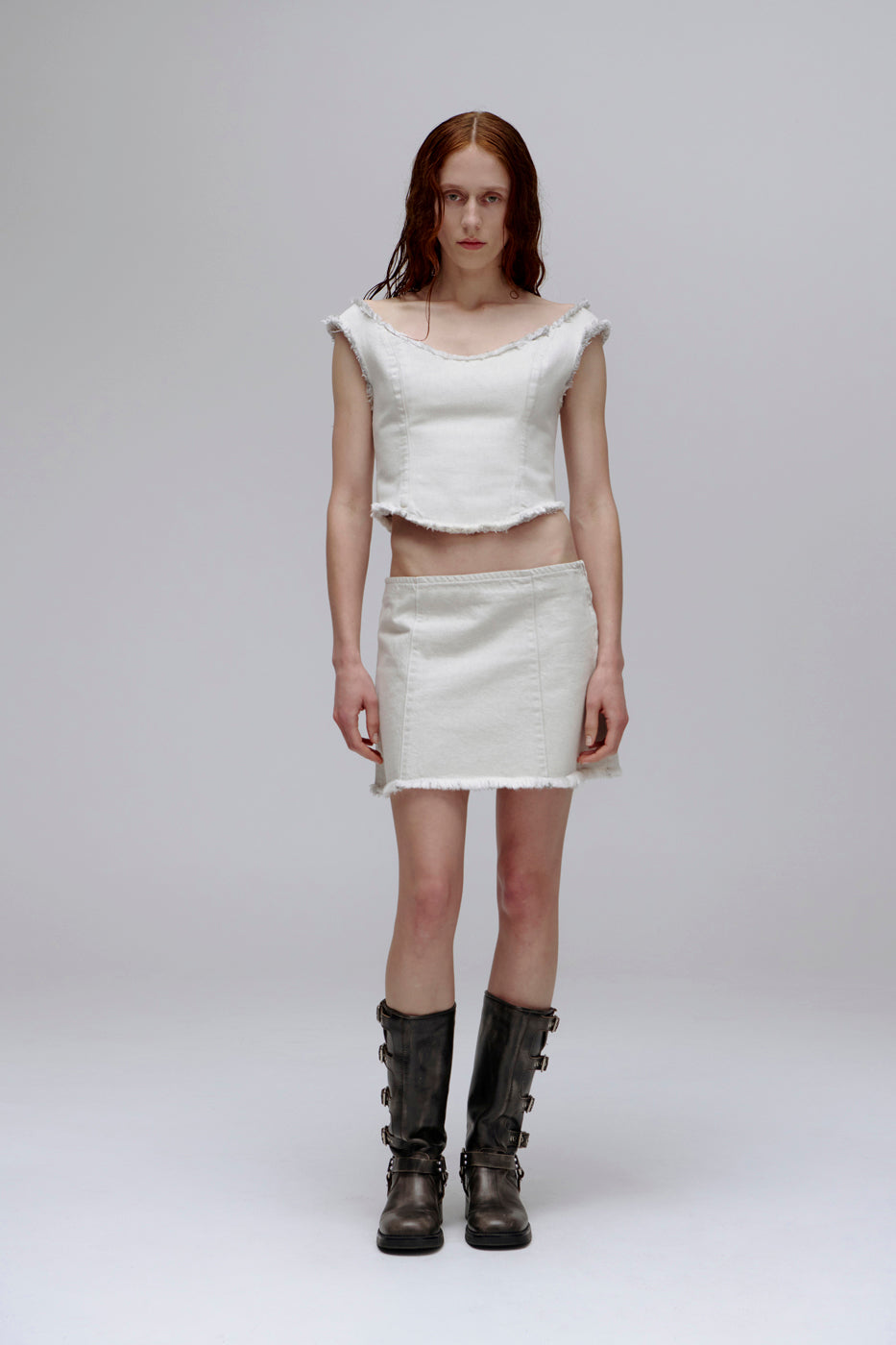 PV View Miniskirt // Parchment