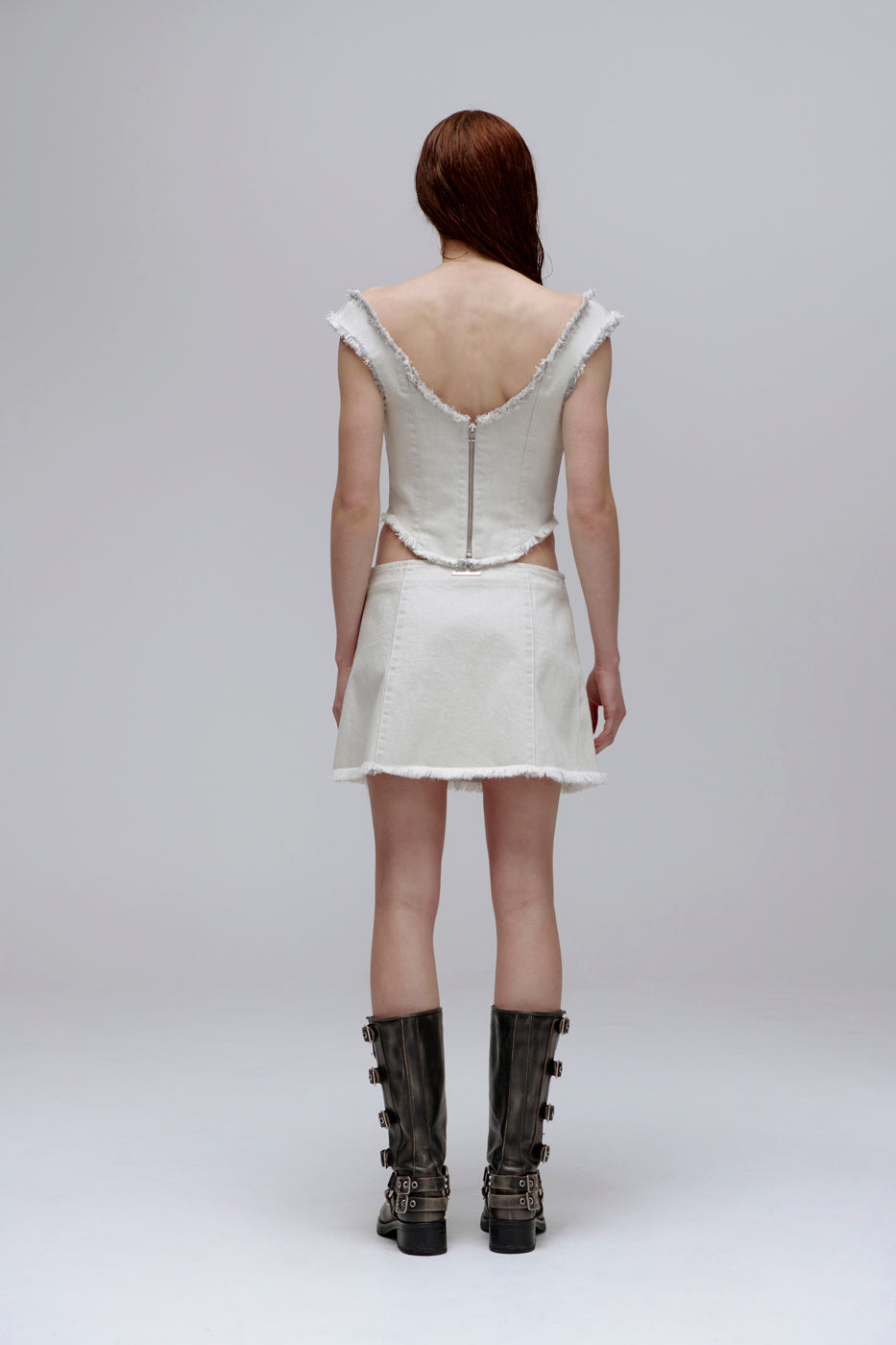 PV View Miniskirt // Parchment