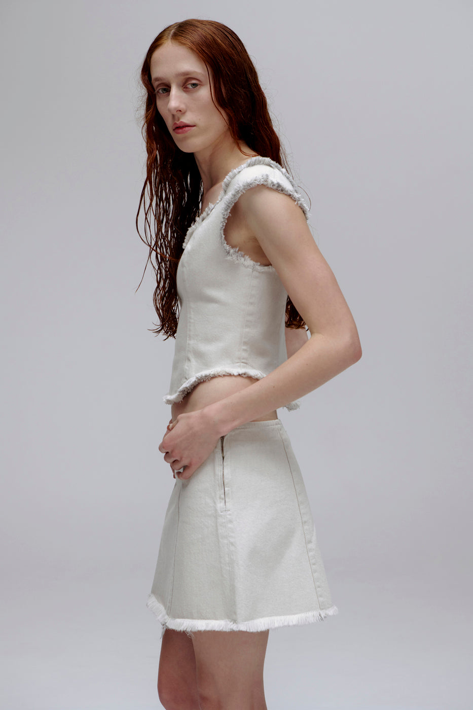 PV View Miniskirt // Parchment