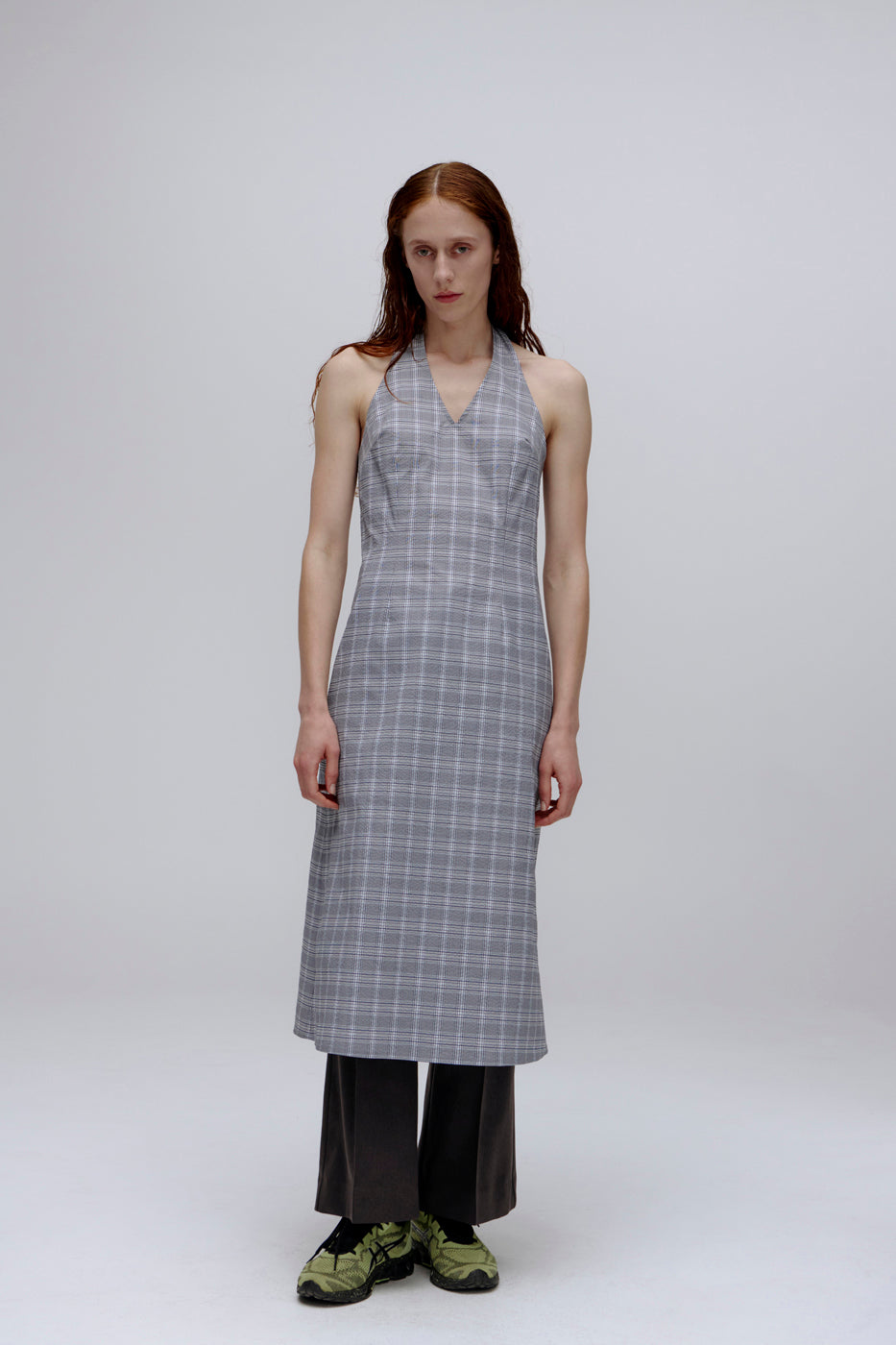 PV Subject Midi Dress // Petrol Check