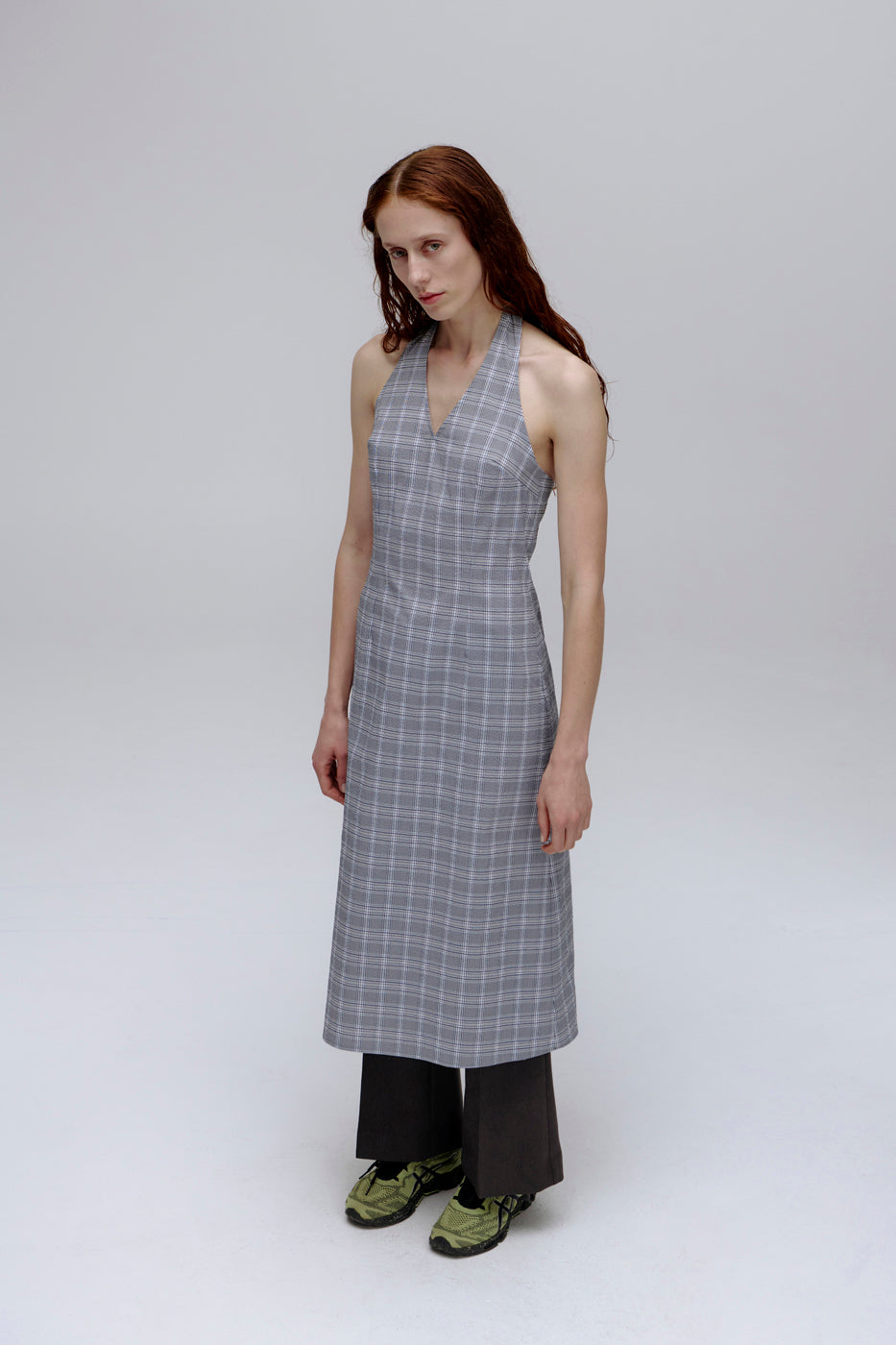 PV Subject Midi Dress // Petrol Check