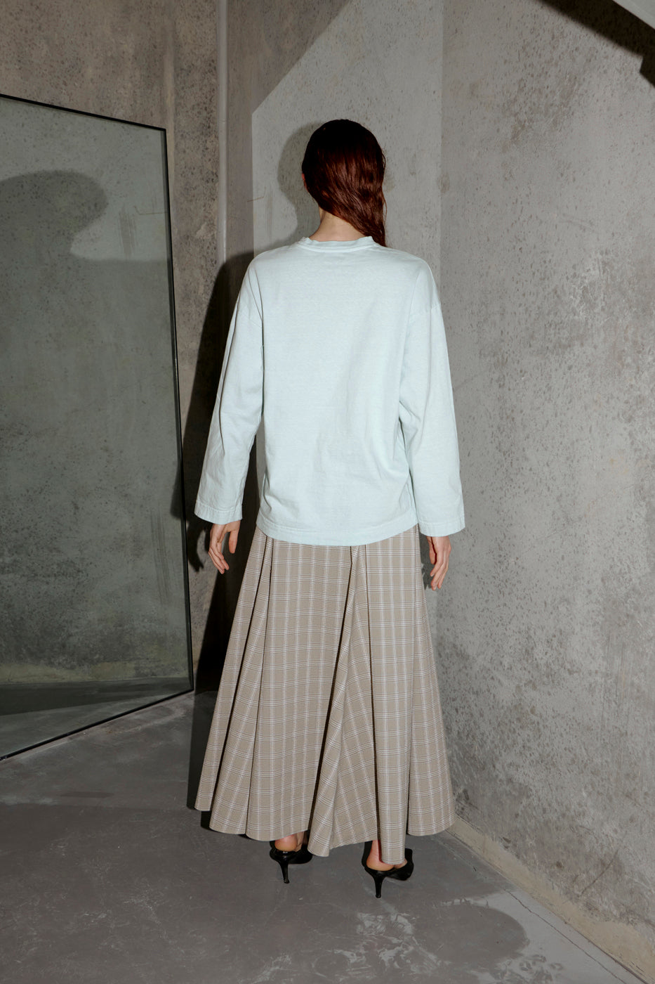 PV Subject Skirt // Beige Check